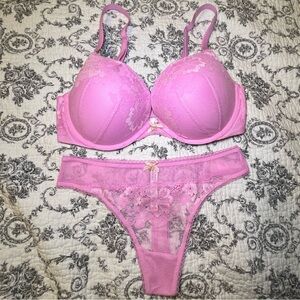 Victoria’s Secret Floral Cherry Blossom Bra & Panty Set